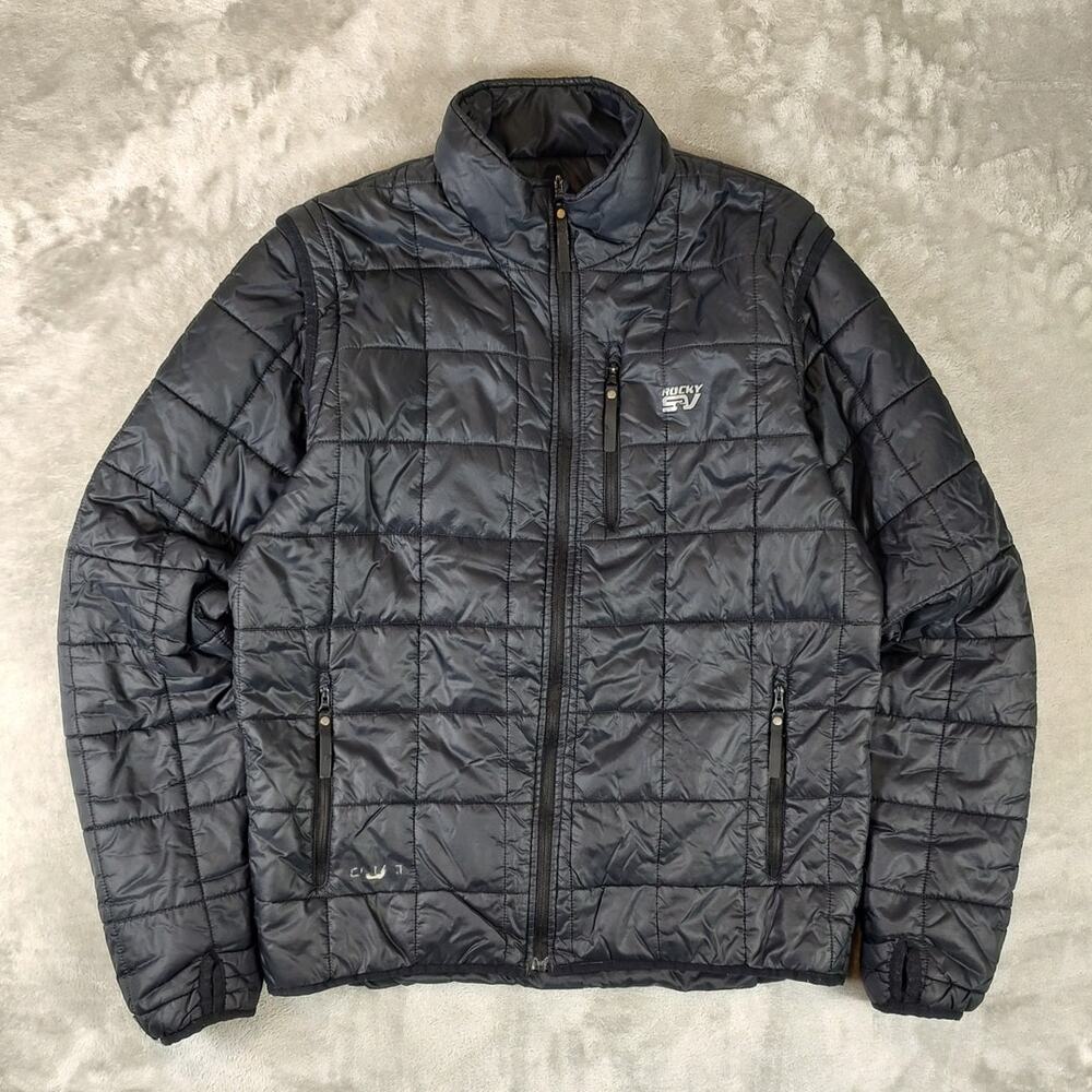 Rocky S2V black quilted gorpcore jacket/vest removable sleeves gorpcore mens M
